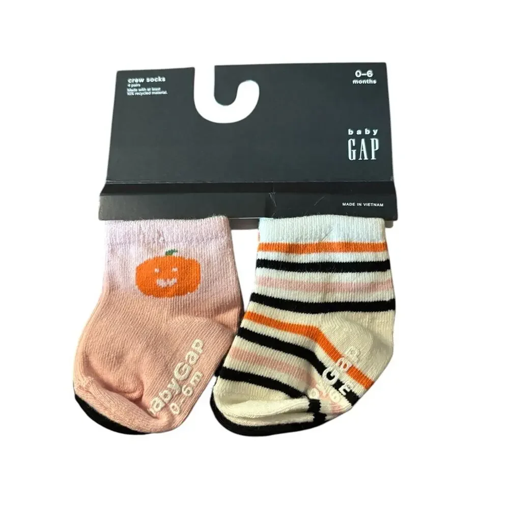 Baby Gap NWT 0-6M 4 pr Halloween Socks